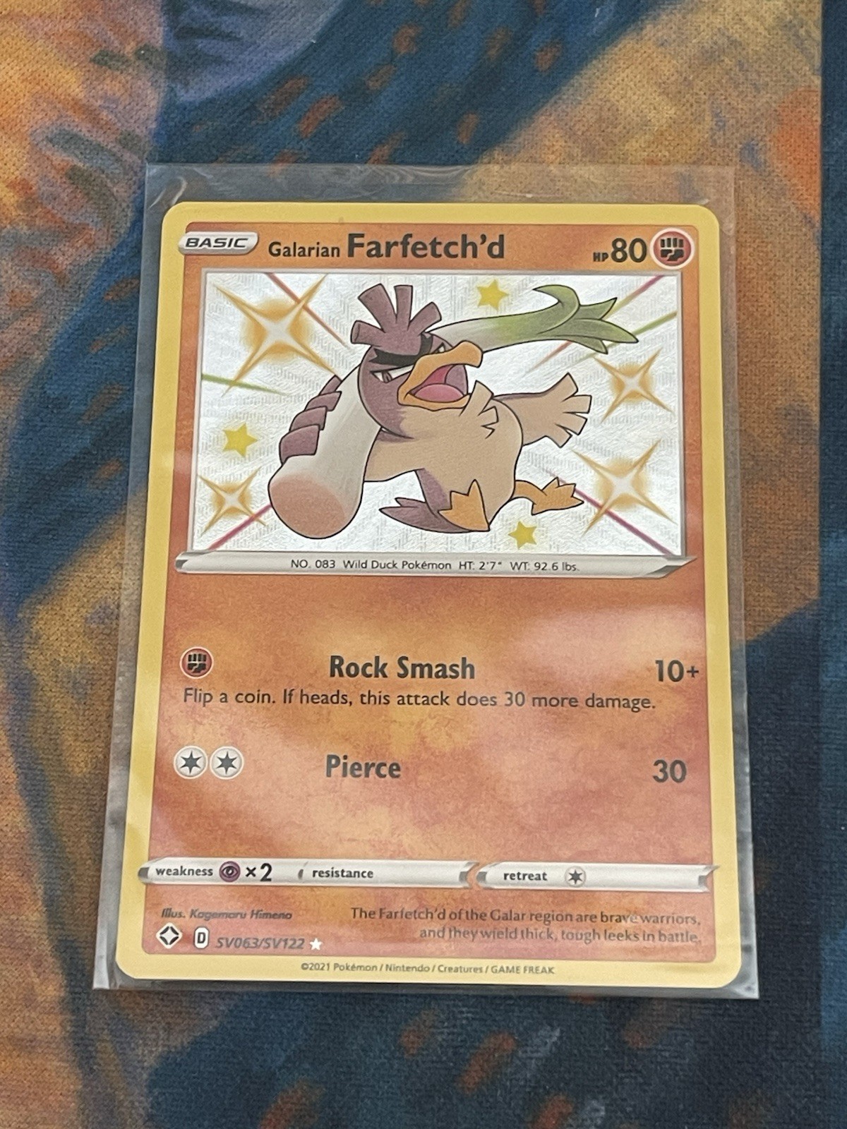 Galarian Farfetch'd SV063/SV122 Shining Fates: Shiny Vault Holo