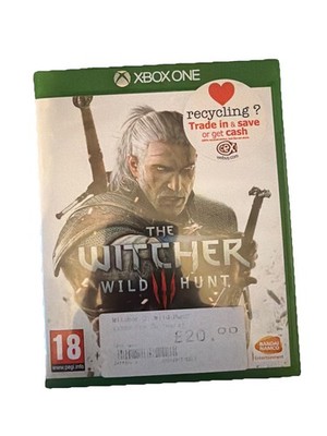 The Witcher 3 Wild Hunt Xbox One Spiel mit Handbuch, Karte, Kompendium, Aufkleber