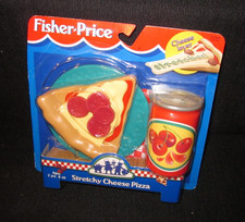 Fisher Price Fun with Food "Stretchy Cheese Pizza" #73345 Vintage 1998 Sealed Fisher Price Fun with Food "Stretchy Cheese Pizza" #73345 Vintage 1998 Sealed - Image 1