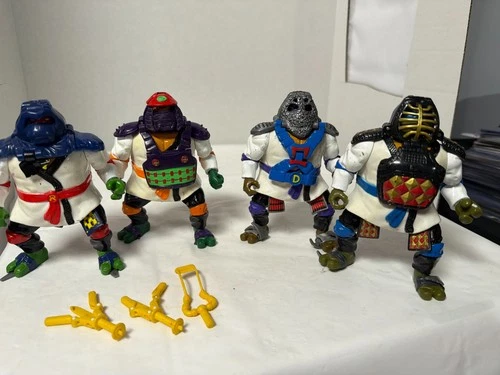 Vintage TMNT Auto Mutations Night Ninjas Figures Lot 1993 Mirage Playmates Read