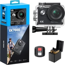 Akaso EK7000 4K 30fps Video Wifi Action Camera w/ Remote Control *NEW See Box*