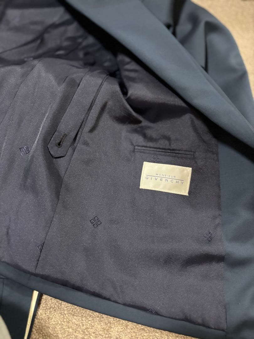 Givenchy Suit Setup Double Jacket Wool Navy ⑨ - image 10