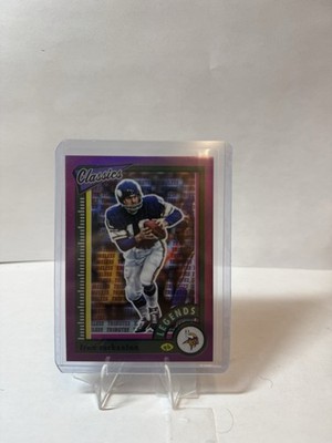 2022 Classics Timeless Tributes Premium Edition Purple 16/35 Fran Tarkenton z7j