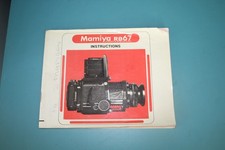 MAMIYA RB67 PROFESSIONAL CAMERA INSTRUCTION MANUAL ORIGINAL
