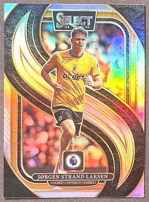 Jorgen Strand Larsen SILVER PRIZM Mezzanine #129 2024-25 Select Wolverhampton