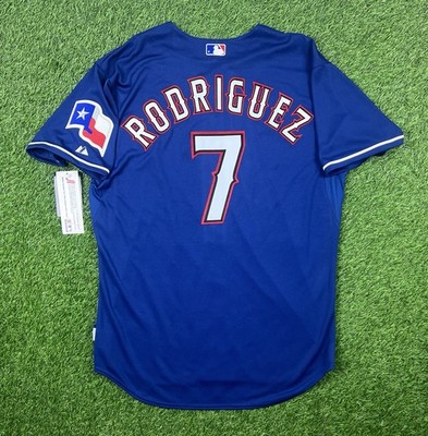 Ivan Rodriguez Texas Rangers Majestic Authentic MLB Jersey Size 52