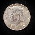 40% Silver 1969 Kennedy Half Dollar - 08-37