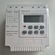 TM613 3-phases 380V Programmable Timer Switch w/ Backlight Motor Auto Intelligen