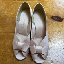 Zapatillas tocador vintage años 50 Daniel Green rubor satinado glamour antiguo Hollywood talla 8