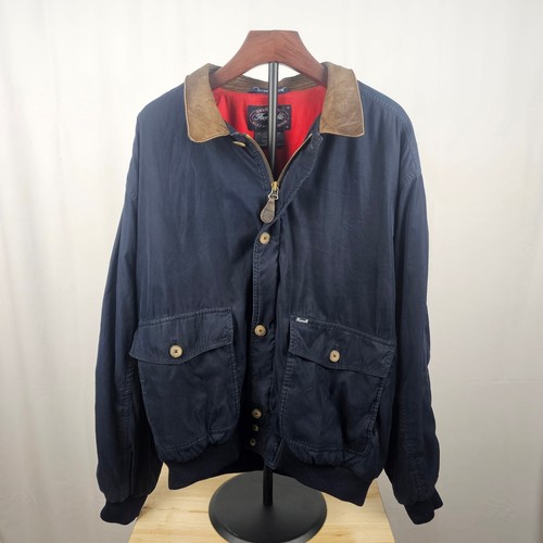 Façonnable, VTG 90s Faconnable by Albert Goldberg Men’s Field Jacket Navy XL