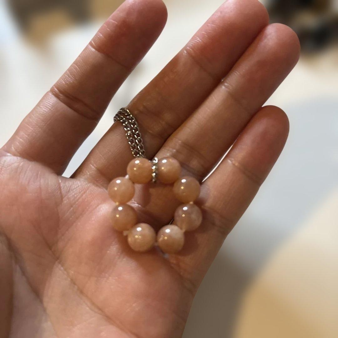 Colgante de piedra lunar naranja joyería superior, impulso de amor y...