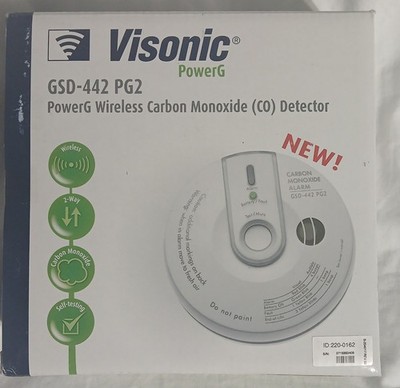 VISONIC CARBON MONOXIDE DETECTOR GSD 442 PG2 WIRELESS NEW 