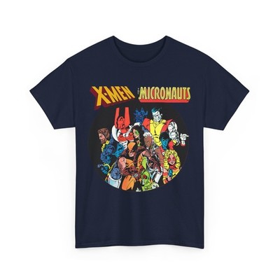 X-Men/Micronauts T-Shirt - Wolverine, Storm, Marionette, Bug - Marvel Comics