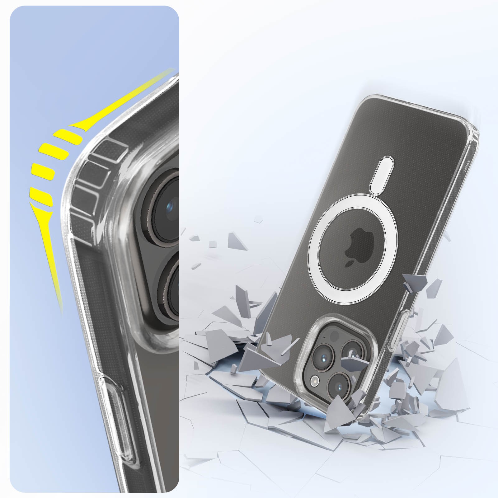 Coque iPhone 14 Pro Max antichoc avec double matériau - 3