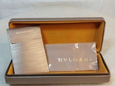 BVLGARI Champagne Eyeglass Sunglass Case Hard Shell Lined COA And Wiping Cloth