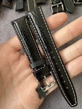 Vintage Watch Strap 18 mm  Leather Nos Top Quality V65