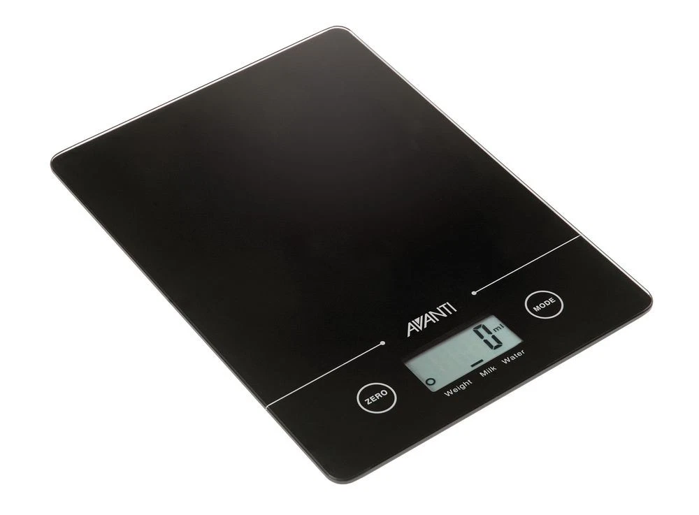 Avanti Compact Digital Kitchen Scale (Black)