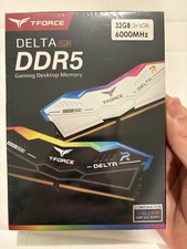 Rare White TEAMGROUP T-FORCE DELTA RGB 32GB 2 x 16GB PC5-48000 - DDR5-6000