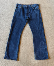 Levi's 517 Boot Cut Men's Dark Wash Blue Jeans - Size 36 x 34