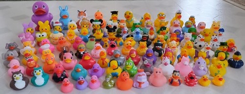 108 Rubber Duck Lot Jeep Play Classroom Party Favors Tub Pool Toys Duckalooz VGC