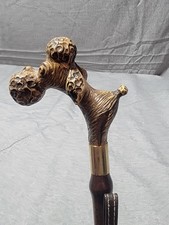 Vintage Schnauzer Original Long Shoe Horn-Wood/Brass Fittings-20  ; Made In Italy