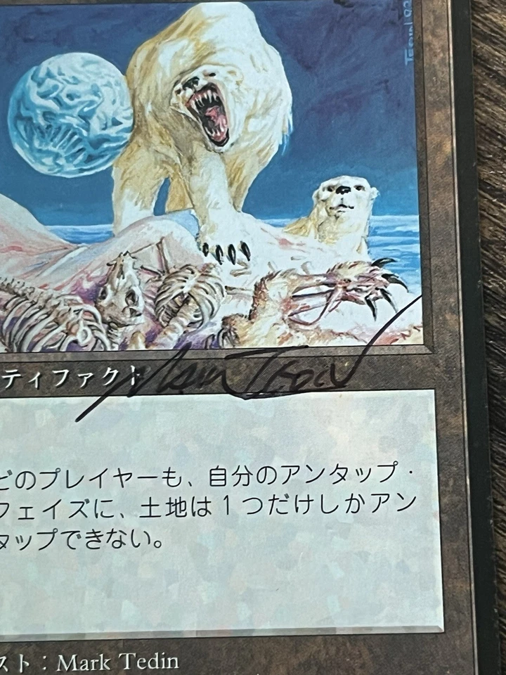 FBB Japanese Winter Orb Fourth Foreign Black Border Revised MTG Artist SIGNED - Image 3 of 4