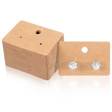 100pcs Earring Display Cards,1.7inch Earring Cards for Selling Jewelry, Earri...