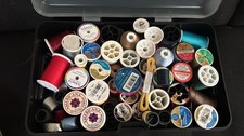 35 Spools of Quality Cotton  Specialty Threads   Assorted Colors and Brands 