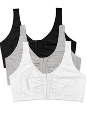 Fruit of the Loom Sports Bra 3PK 38 Black/White/Grey