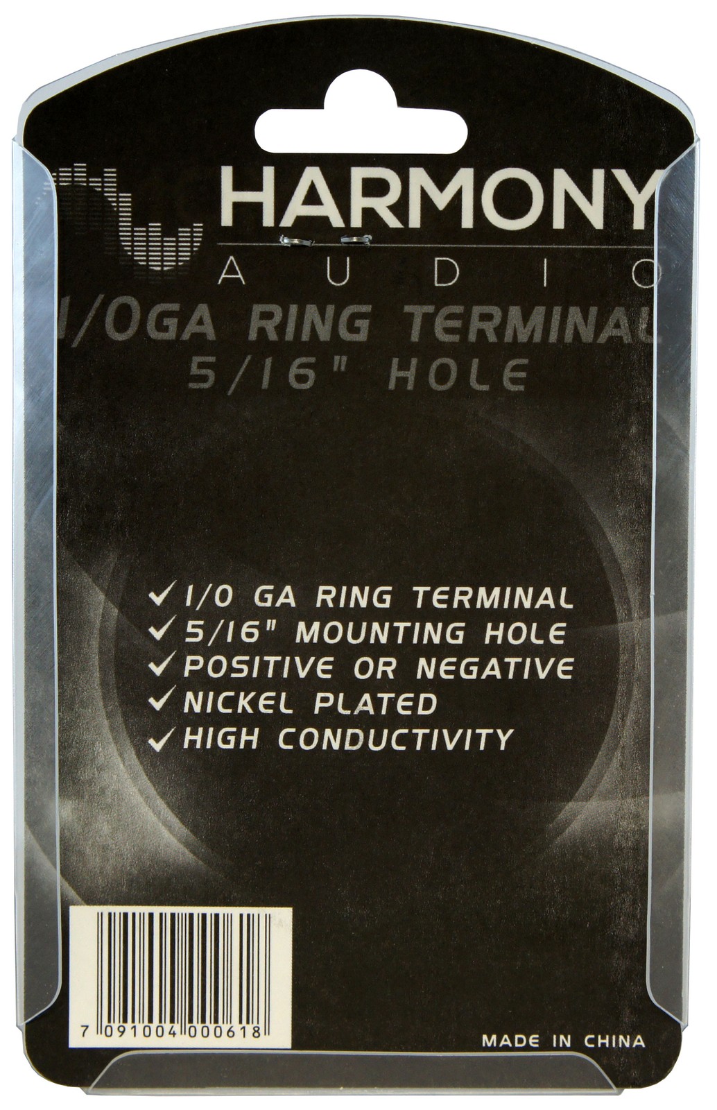 Harmony Audio HA-RT0 Car Stereo Power or Ground 1/0 Gauge 5/16" Ring Terminal