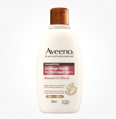 Aveeno Haircare Damage Repair + Almond Oil Blend Shampoo. 300ml