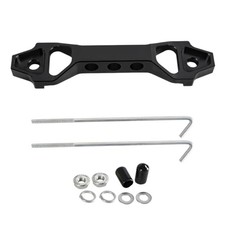 Battery Hold Down Sets, Aluminum Alloy Car Battery Holder Kit with J Hook Black