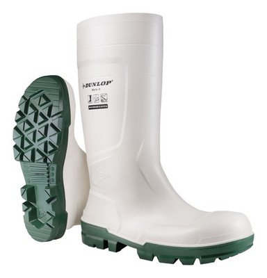 Dunlop Sicherheitsstiefel Work-It Safety White PVC, SR LO LG S4 Größe 43 1 Paar