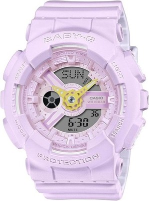 Unused CASIO Baby-G BA-110AH-6AJF Purple Analog Digital Women's Watch in Box FS