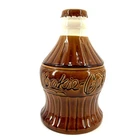 Vintage Cookie-Cola Ceramic Cookie Jar Brown Coca-Cola Bottle USA Pottery J-64