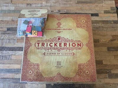 Trickerion Anniversary Edition Board Game WITH Wooden Trick Markers BUNDLE NEW