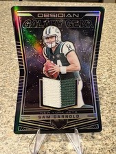 2018  Obsidian - Galaxy Gear Relics Sam Darnold #GG-30 Electric Etch Orange /50