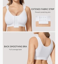 Women's Front Closure Compression Bra Post-Surgery Mastectomy Support
