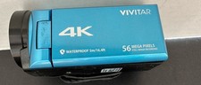 WaterProof Vivitar 4K Camcorder Ultra HD Lens Recording 56MP 13MP DVR48K - BLUE