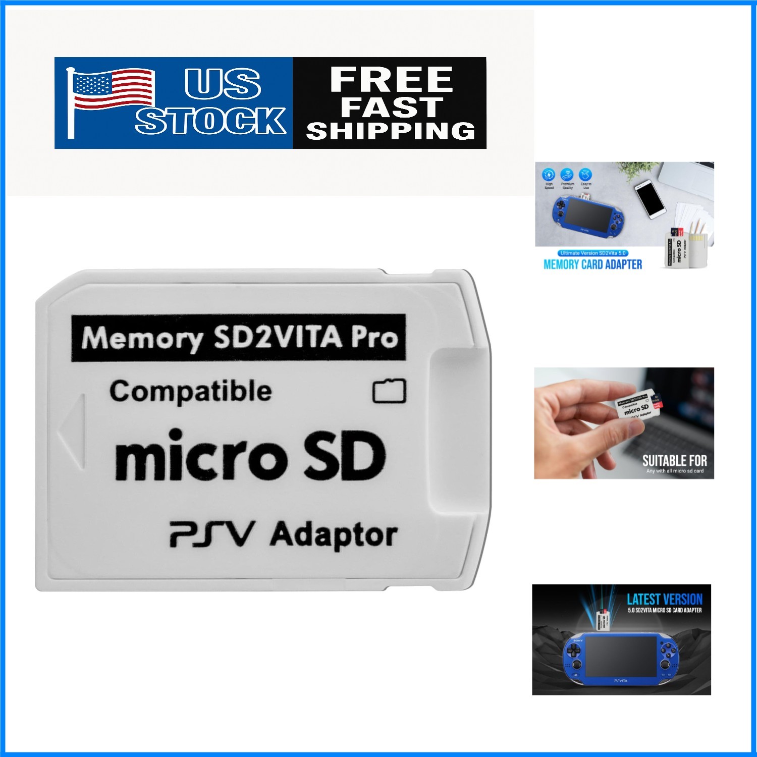 SD2Vita 6.0 PS Vita Micro SD Memory Card Adapter, Ultimate 6.0