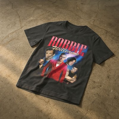 ROBBIE WILLIAMS T SHIRT SCHWARZ UNISEX