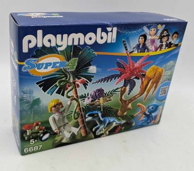 PLAYMOBIL 6687 Lost Island mit Alien und Raptor Agentin Dallas Dino Super4  NEU