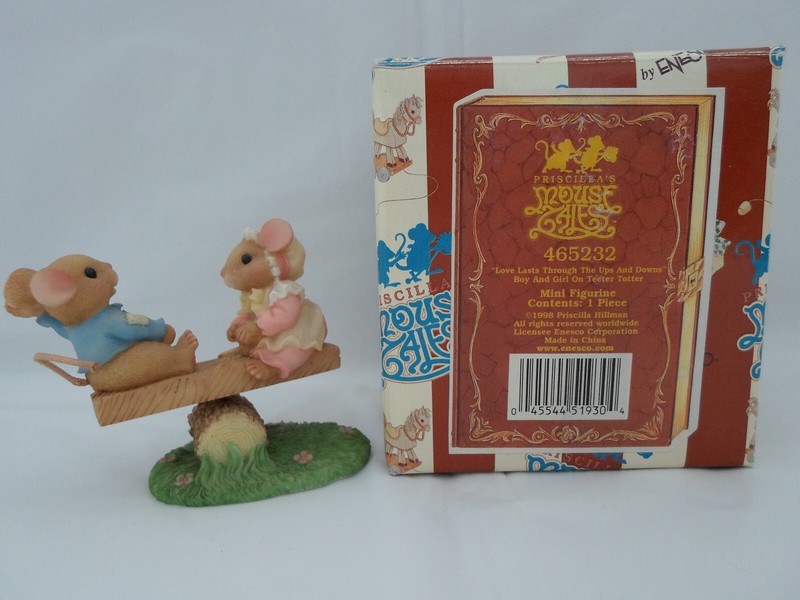 Priscilla's Mouse Tales Love Lasts Through the Ups and Downs Figurine w/Box 1998
