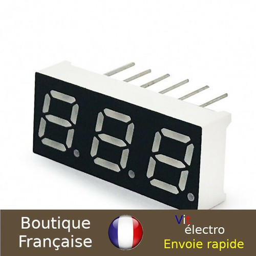 Afficheur 7 segments 9mm cathode commune - super rouge à 1,00 € (9 mm Afficheur 7 segments 9mm cathode commune - super rouge à 1,00 € (9 mm