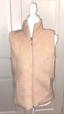 Women's Pink Fleece Vest Medium