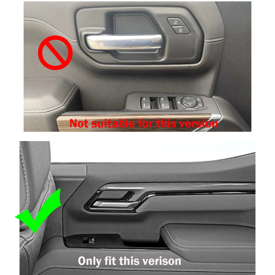 Center Console Interior Dash Trim For Chevy Silverado 2022-2025 Wood Grain 12pcs - Image 3 of 4