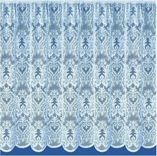 Luxury White Lace Net Curtain Short Drops 24" 27"30" 4 Designs  Sold per Metre