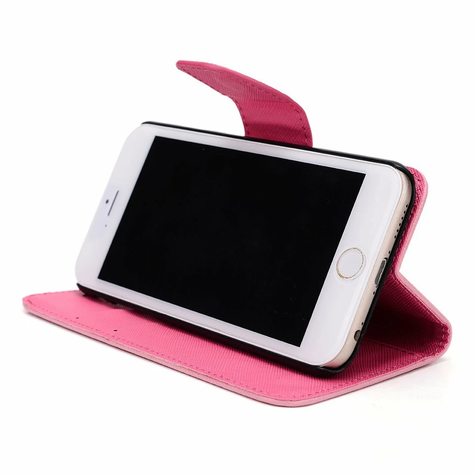 Cartera tipo folio abatible Kroo para Apple iPhone 6 Plus magenta Foto 3 de 4