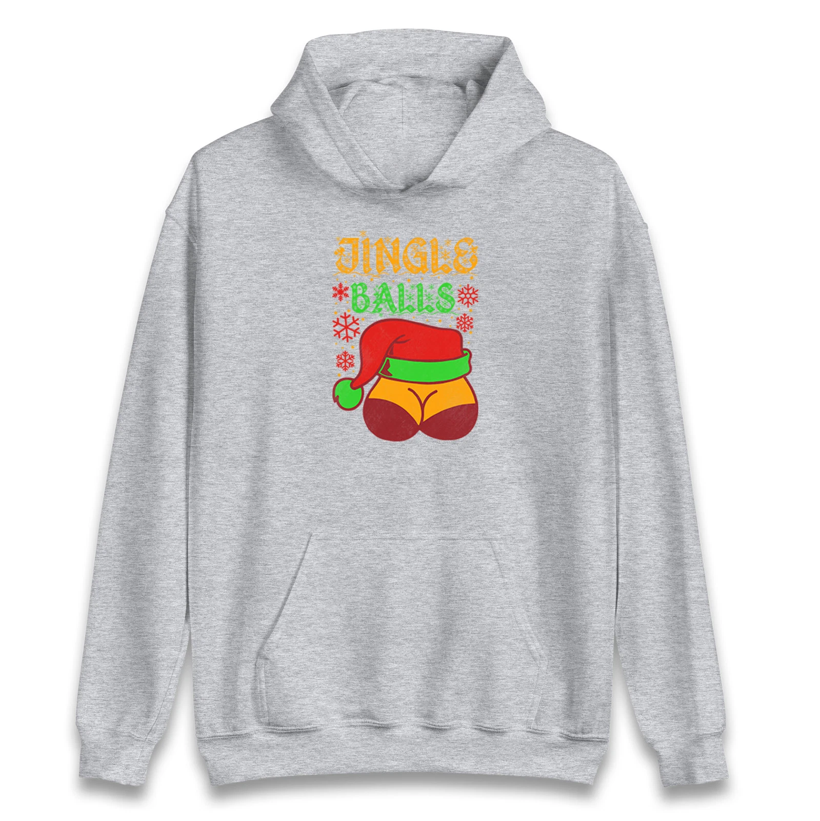 Jingle Balls Christmas Hoodie,Funny Christmas Hood,Ugly Christmas Hood