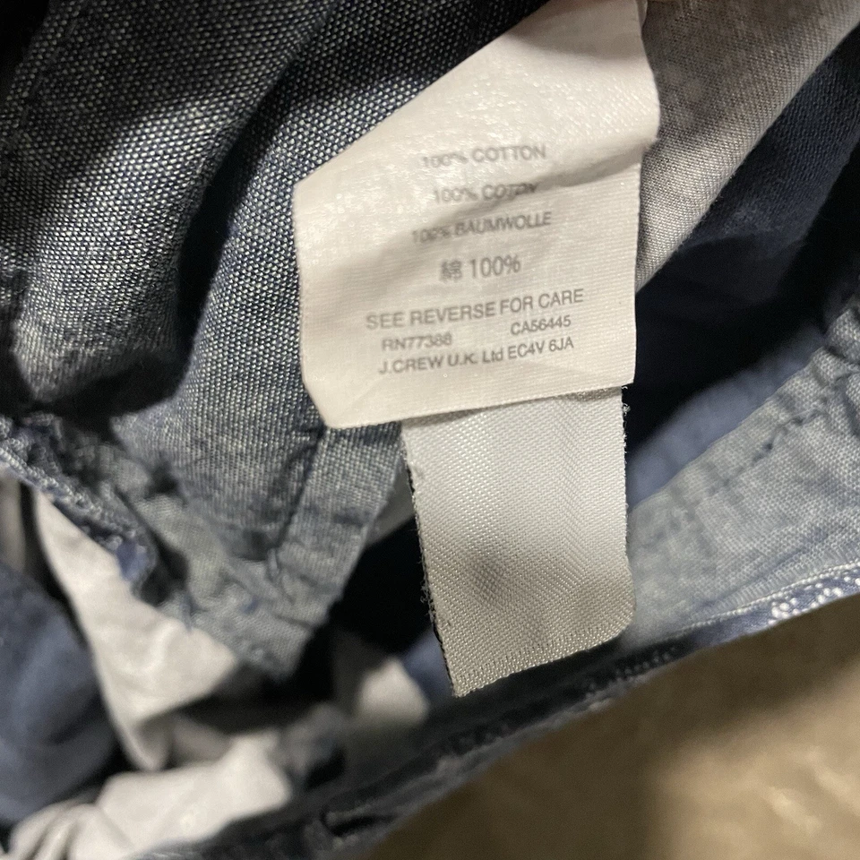 J. Шорты Crew Stanton мужские размер 35 темно-синий цветочный китайский повседневный принт для отпуска - Изображение 4 из 4